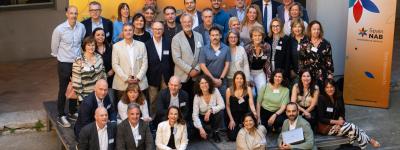 Foto de familia de los socios de AEBAN participantes en el congreso. 